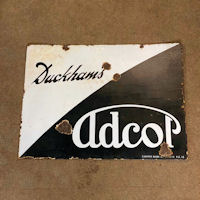 Duckhams Adcop Enamel Sign