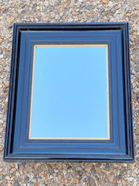Ebonised Frame Wall Mirror M205