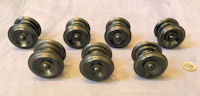 Set of 7 Ebony Drawer Knobs CK473 