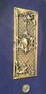 Embossed Brass Fingerplates, 4 small available FP221