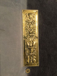 Embossed Brass Fingerplate FP243