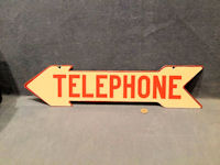 Enamel Telephone Sign