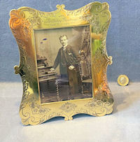 Engraved Brass Photo Frame PF167