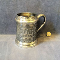 Engraved Nickel Tankard T3