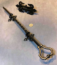 Exterior Wrought Iron Down Bell Pull BP338