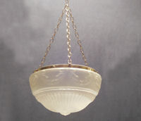 Frosted Glass Bowl Hanging Electric Light