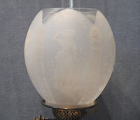 Frosted Glass Oil Lamp Shade OS95