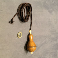Fruitwood Pendant Electric Bell Push EP508