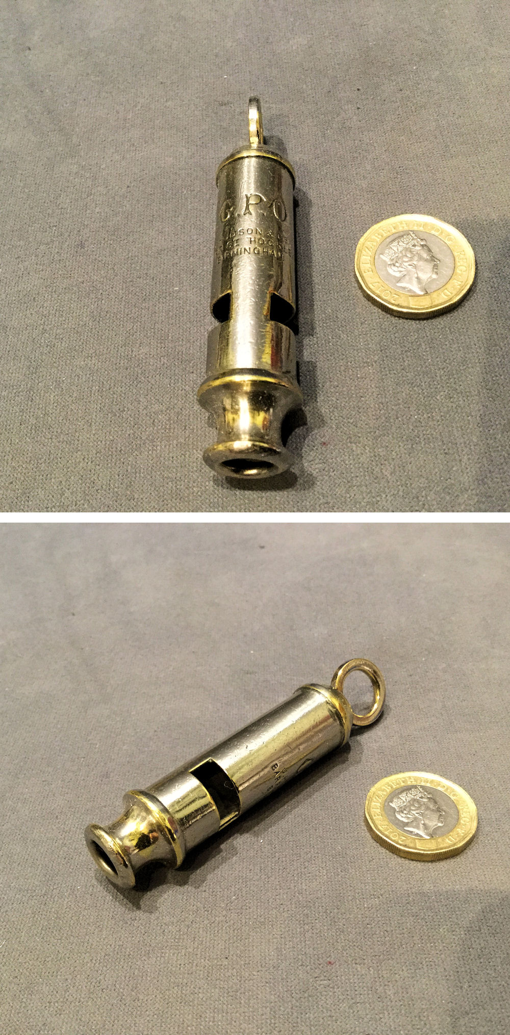 Scout Guide Police Metal Whistle DB 90 Polished Chrome 