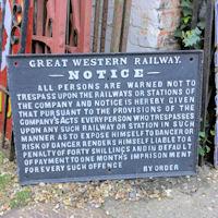GWR Cast Iron Notice R79