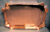Galleried Copper Tray T76