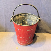 Galvanised Red Fire Bucket FF82