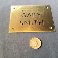Gary Smith Brass Dressing Room Plaque NP331