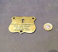 Gaskell & Chambers Brass Keyhole Surround, 2 available KC502