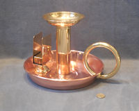 Huge Copper and Brass Candlestick