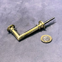 Gothic Revival Brass Coat or Hat Peg, 4 available CH986