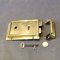 Hills Patent Reversible Brass Rim Lock RL824