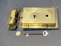 Hobbs & Co Brass Rim Lock RL880