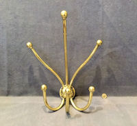 Huge 6 Branch Brass Coat Rack