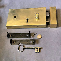 Large Brass Rim Lock RL874