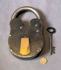 Huge Wrought Iron Padlock