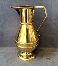 Jones and Willis Brass Water Jug