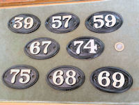 Kenrick Cast Iron House Numbers, 8 available HN20