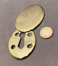 Large Brass Keyhole with Cover KC580