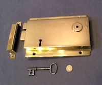 Large Brass Rim Lock RL665