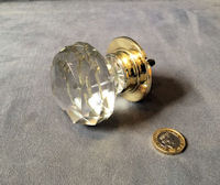 Large Cut Glass Cupboard Knob CK453