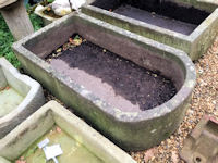 Large Deep 'D' Shaped Stone Trough