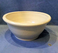 Large Glazed Stoneware Mixing Bowl