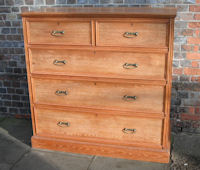 Large Maple and Co Ash Chest of Drawers