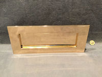 Large Plain Brass Letter Flap LF320