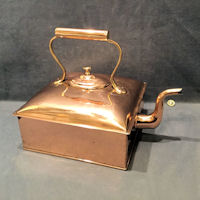 Large Square Copper Kettle