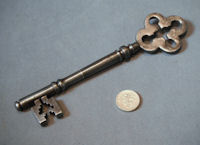 Large Wrought Iron Door Key
