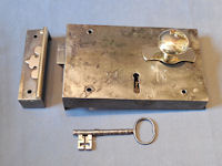 Large Wrought Iron Rim Lock RL546