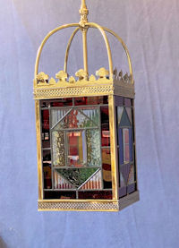 Leaded Glass Hall Lantern