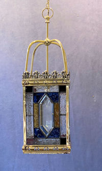 Leaded Glass Hall Lantern HL578