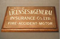Licenses and General Insurance Company Plaque NP168