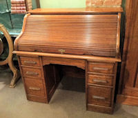 Light Oak Roll Top Desk