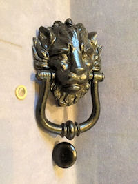 Lion Cast Iron Door Knocker