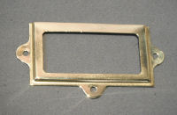 Brass Drawer Label Frames, 19 available LF7
