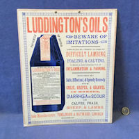 Luddington's Oils Card Advert A146