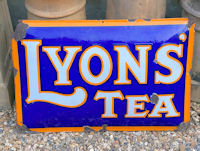 Lyons Tea Enamel Sign S389