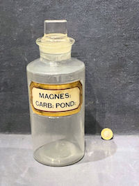 Magnes Carb Pond Glass Chemist Jar BJ211