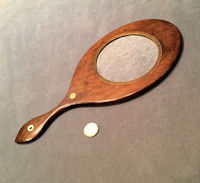 Mahogany Hand Mirror M143