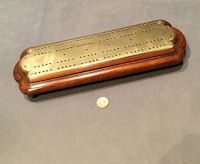 Mahogany and Brass Crib Board