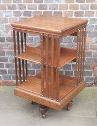 Maple and Co Oak Revolving Bookcase