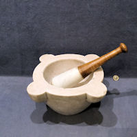 Marble Pestle and Mortar